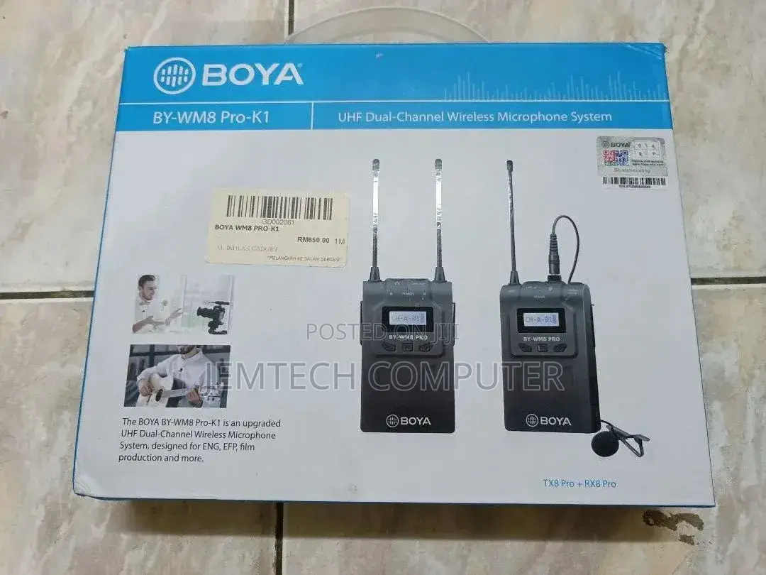 Boya by-Wm8 Pro- Uhf Wireless Microphone System