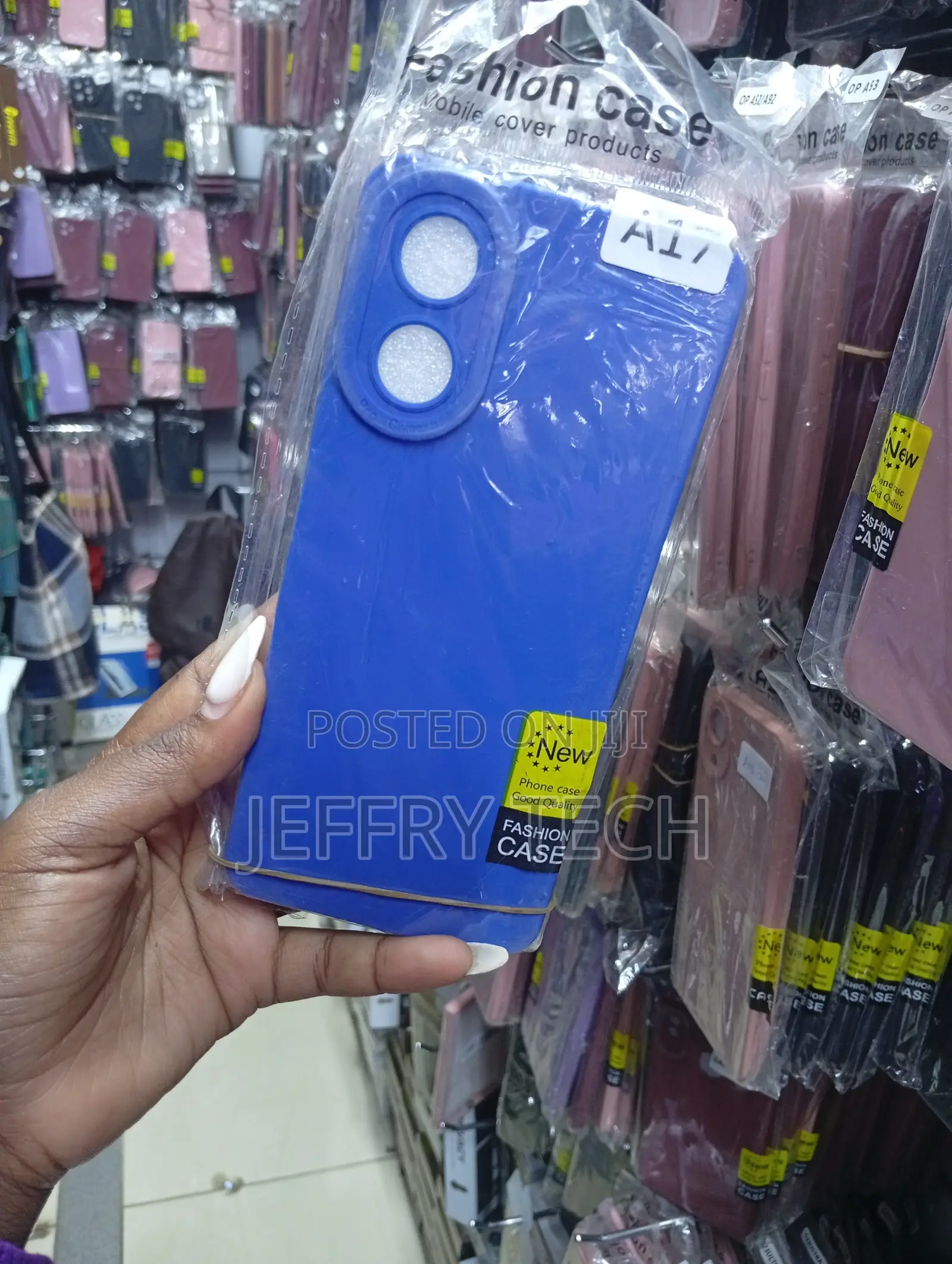 Oppo A17 Blue Soft Silicone Phone Case