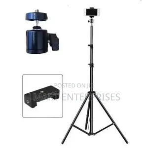 2m Tripod Stand With Phone Holder