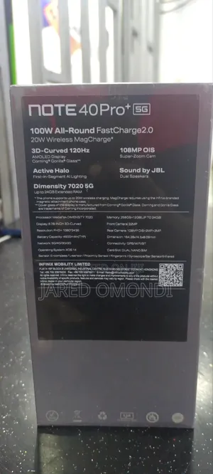New Infinix Note 40 Pro Plus 5G 256 GB Gray