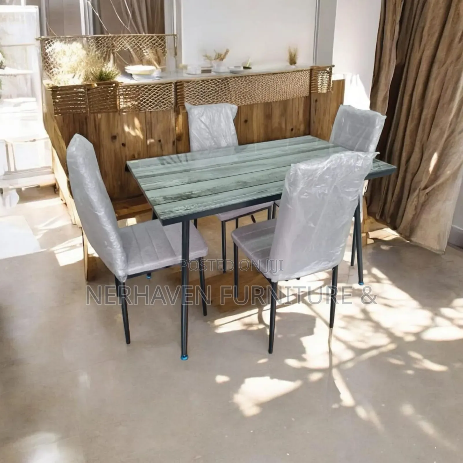 4-Seater Dining Set – Modern Stylish Dining Table and Chairs