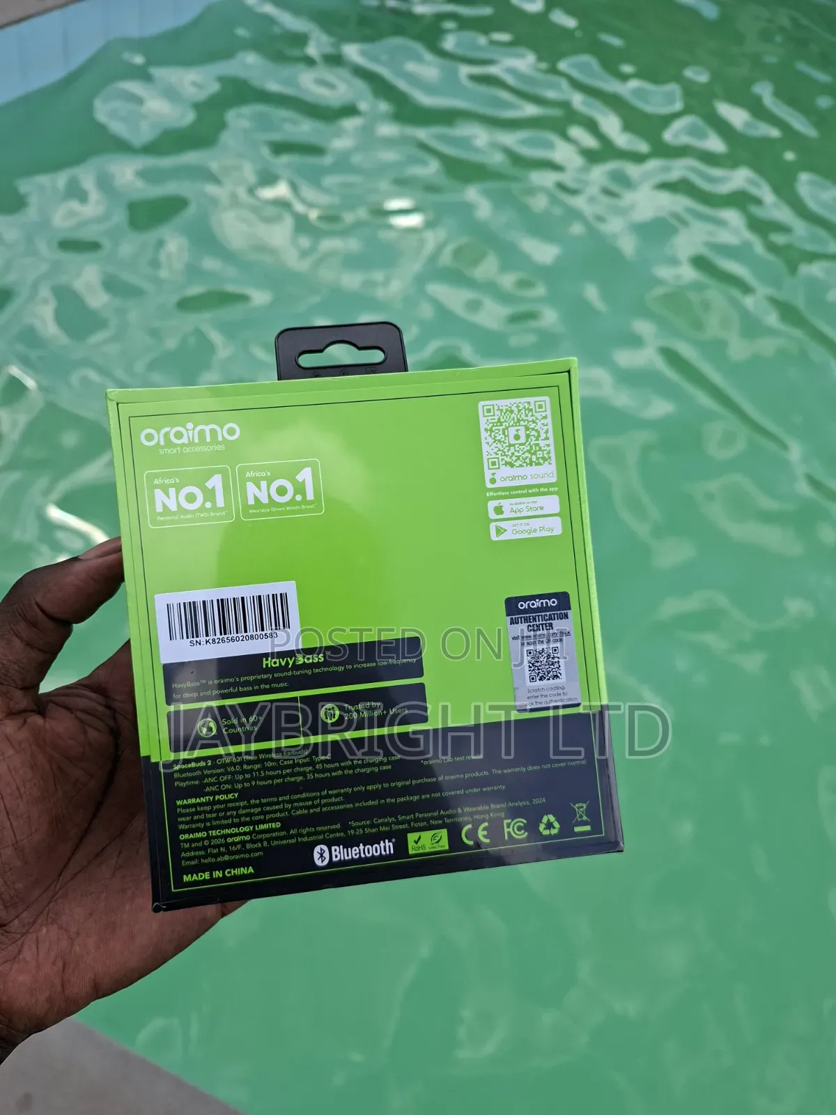 Oraimo Spacebuds 2 Ai Smart 45hrs Playtime True Wireless Earbuds