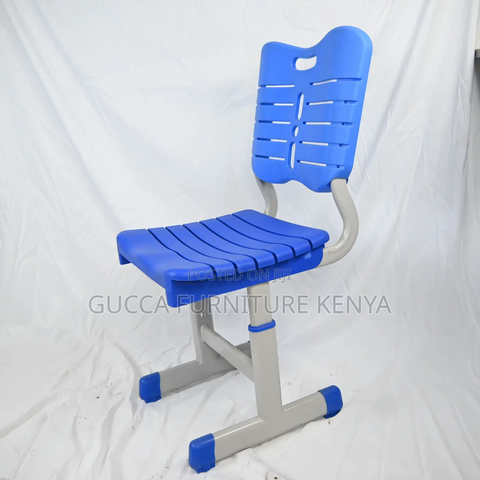 Blue Height Adjustable Classroom Kids Desk Chair Set