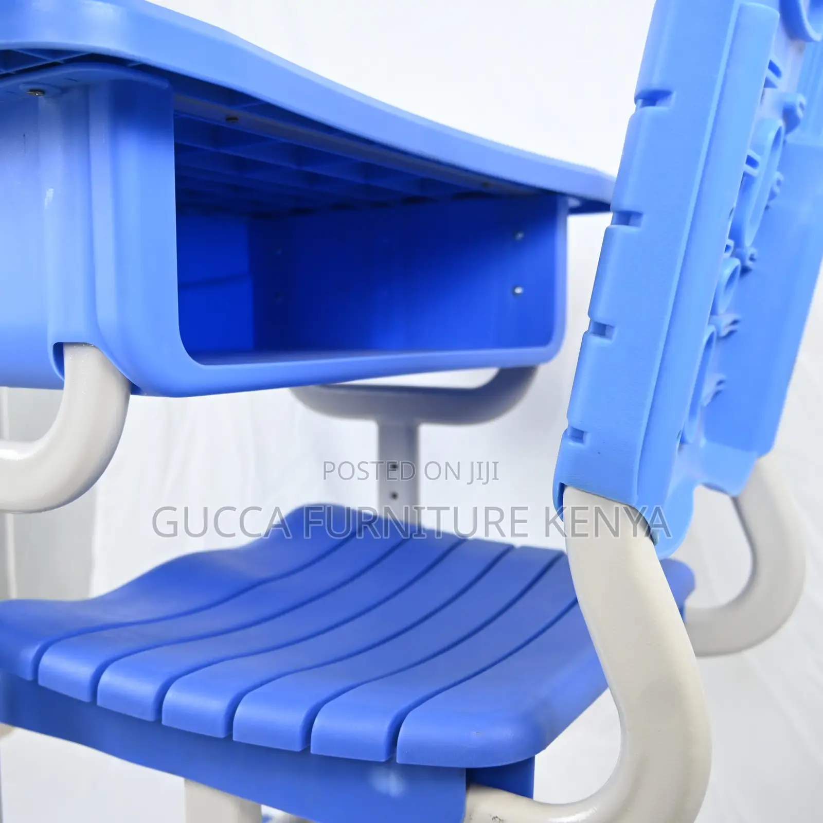 Blue Height Adjustable Classroom Kids Desk Chair Set