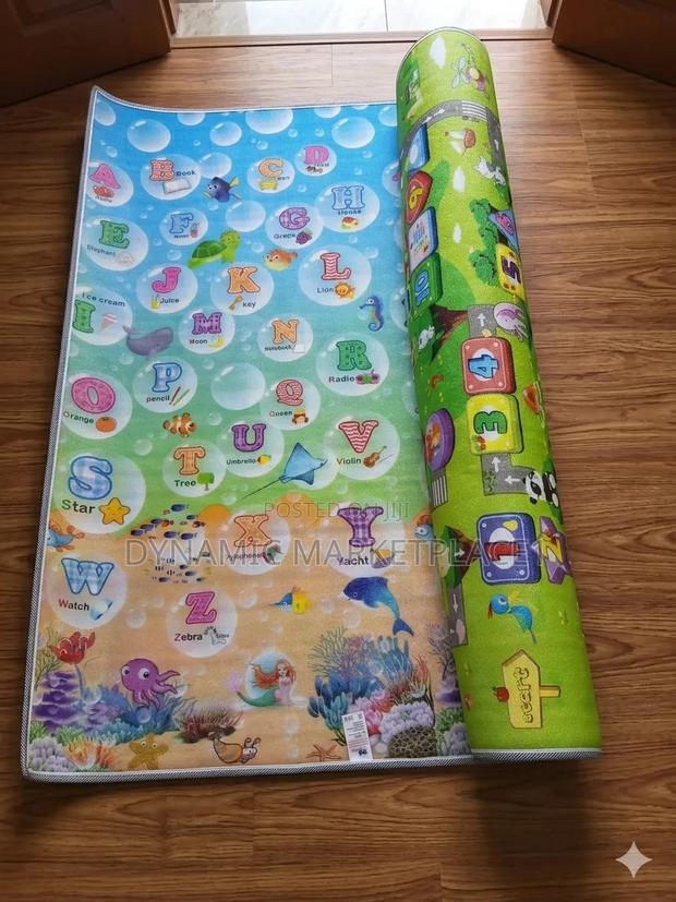 2-in-1 Under-the-Sea Alphabet Jungle Road Map Reversible Play Mat