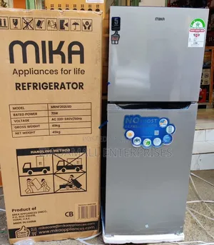 Mika 202litres Double Door Fridge No Frost Zero Frost Hassle