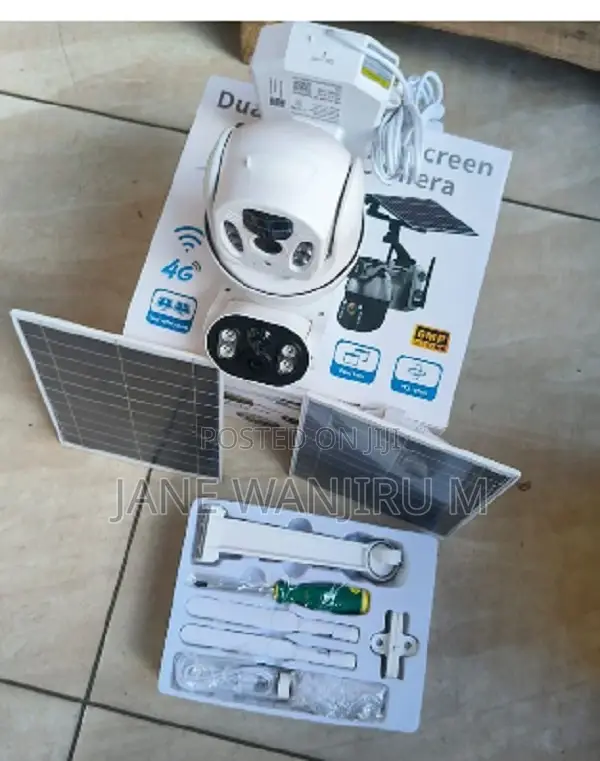 4g Ubox Dual Lense Ubox 6mp Wireless Outdoor Solar PTZ 6mp 3mp+3mp+