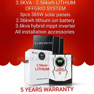 3.6kva - 2.56kwh Home System - 55" Tv, Mini Fridge, Lights, Wifi 24/7