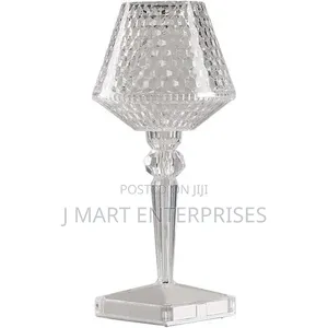 Premium Led Diamond Crystal Table Lamp – Usb Rechargeable
