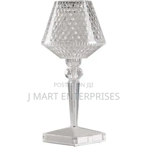 Premium Led Diamond Crystal Table Lamp – Usb Rechargeable