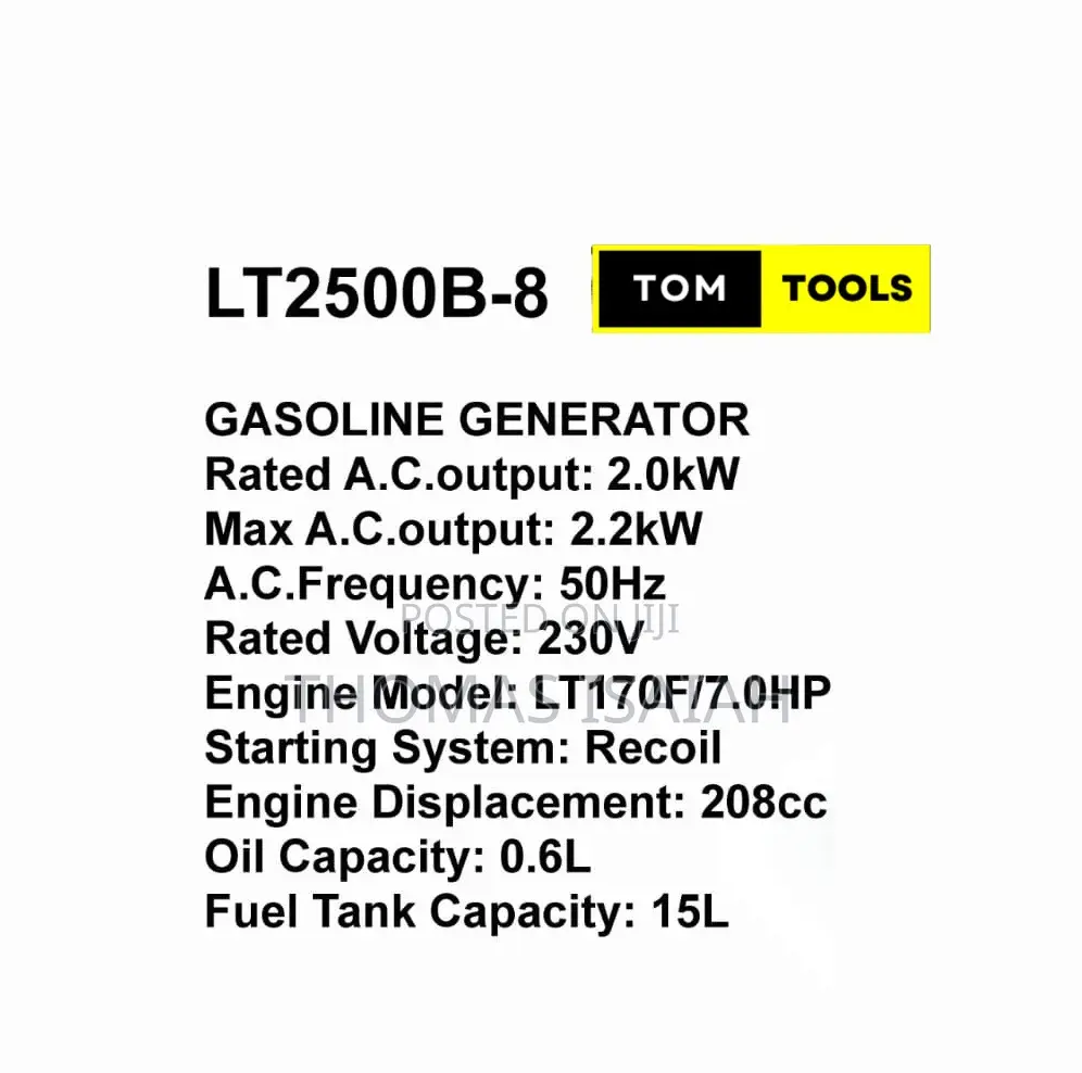 Lt3900eb-8 3.0kw Low Noise Petrol Generator With Avr
