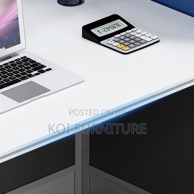 Office Workstation; Blue Four Users Cooperation Office Wokstation Desk - thumbnail 5