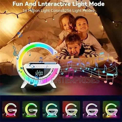 Big G Smart Night Light Wireless Bluetooth Speaker W Alarm Clock - thumbnail 2