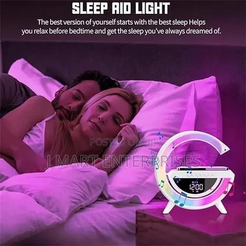 Big G Smart Night Light Wireless Bluetooth Speaker W Alarm Clock - thumbnail 3