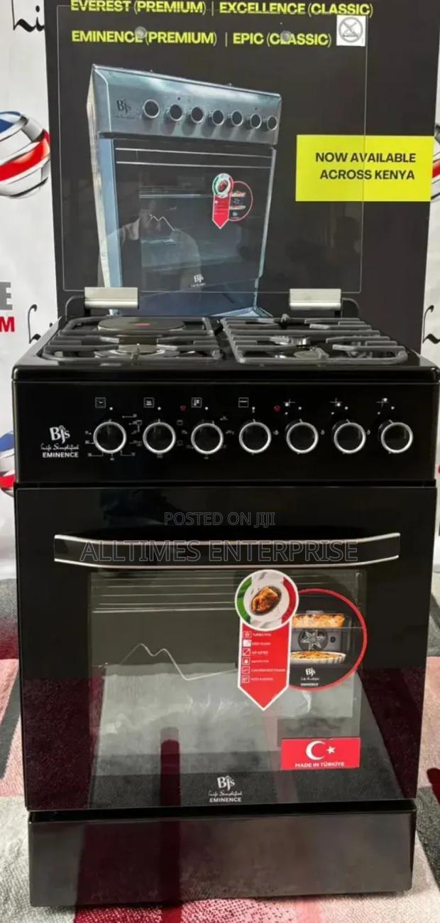 BJS Elite 60*60cm 3g+1e Standing Cooker With Electric Oven