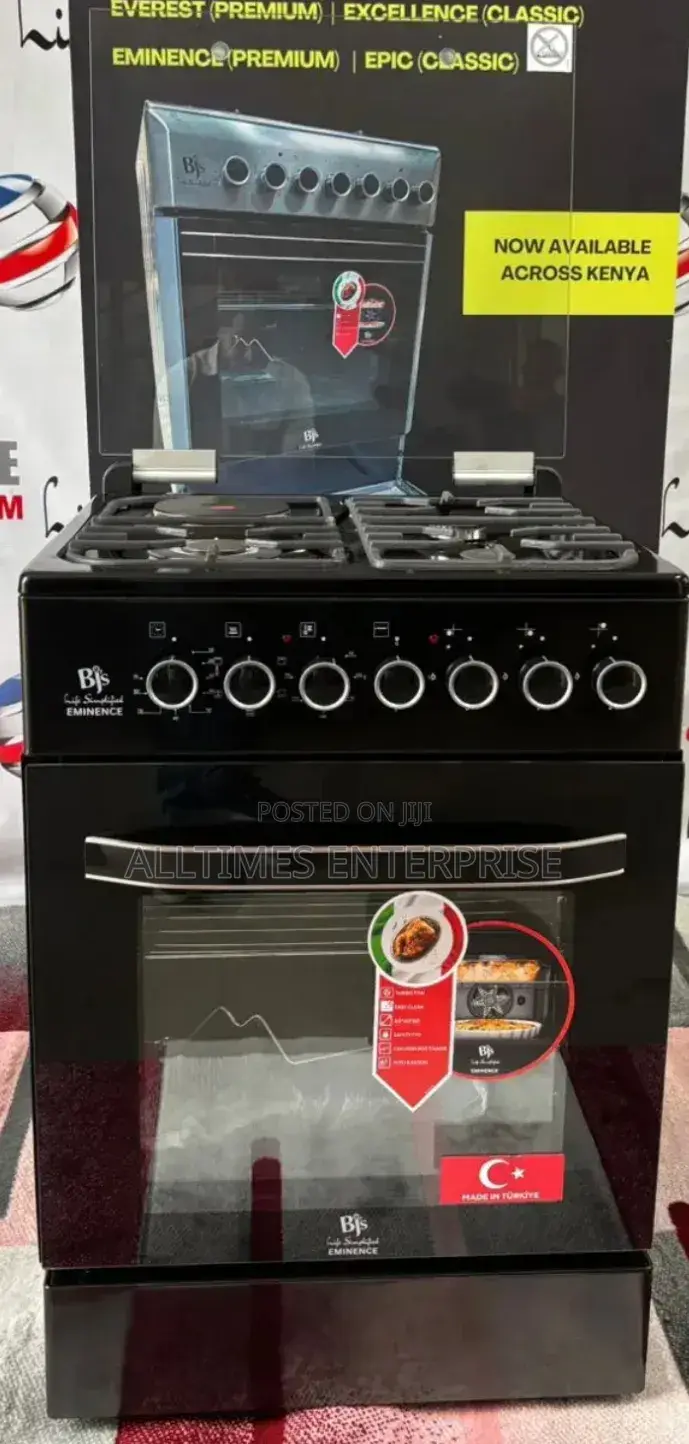 BJS Elite 60*60cm 3g+1e Standing Cooker With Electric Oven