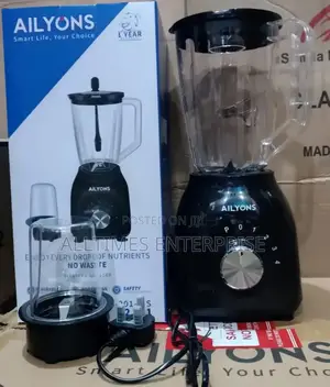 Ailyons 2 in 1 Quality Blender With Grinder