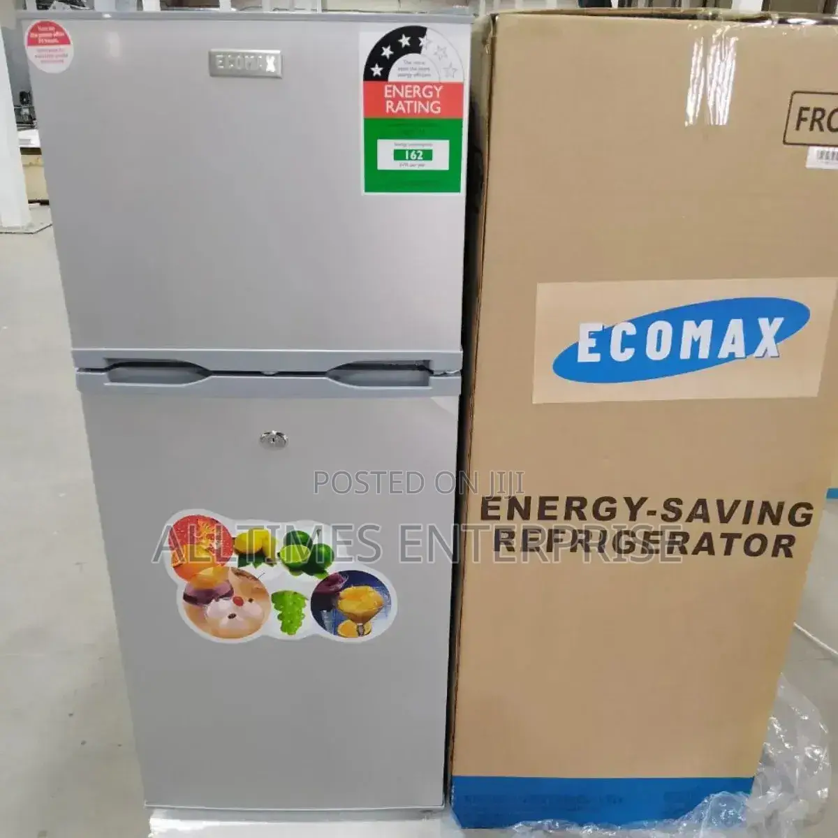 Ecomax Double Door Refrigerator 118l