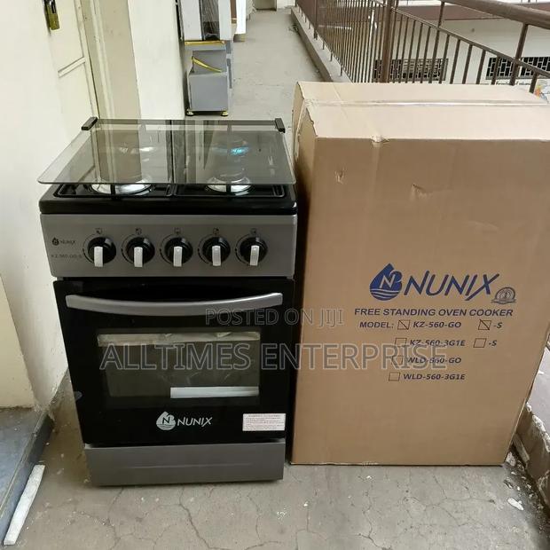 Nunix 50*55cm 4gas Burner Standing Cooker With Gas Oven