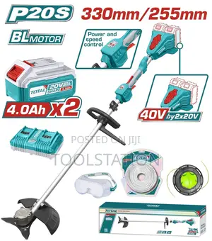 Cordless Brush Cutter + Trimmer 40v With Batteries+Charger Tstli200285