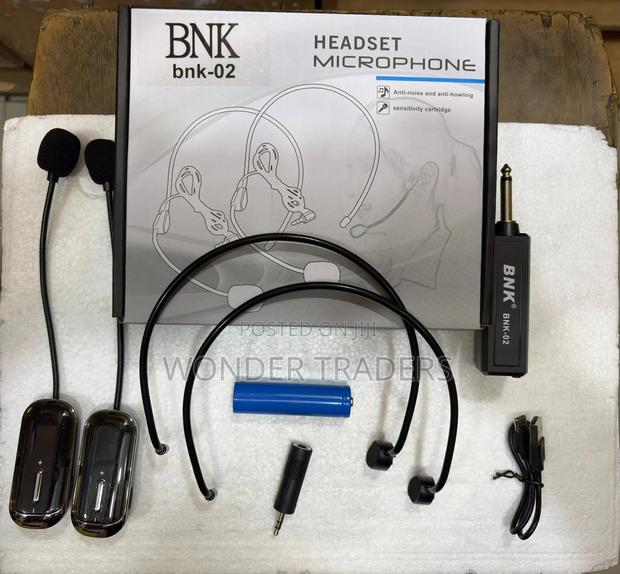 Headset Microphone Double/Bnk Mic Bk 02 Double Mic