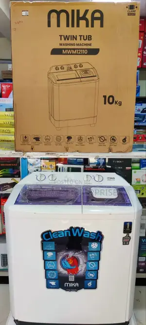 Mika Washing Machine Twin Tub 10kg With Air Dryer Turbo