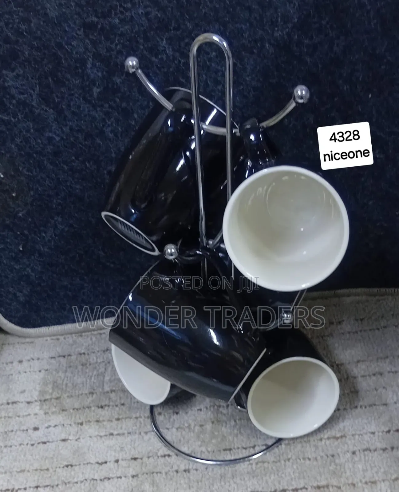 Black Mug 6pcs Set