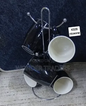 Black Mug 6pcs Set