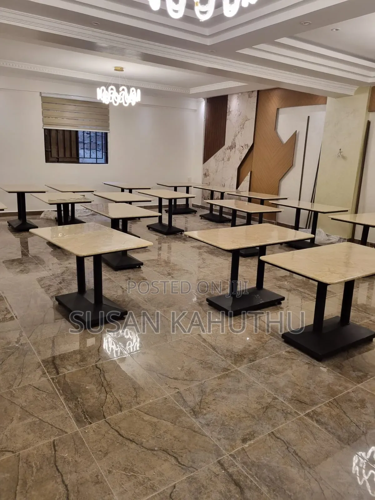 Beige Epoxy Resin Tables