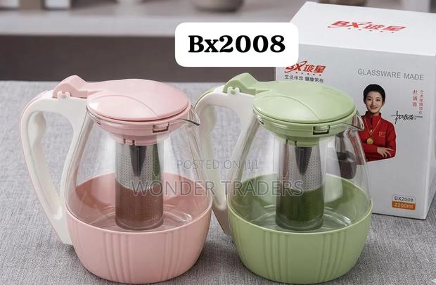 Glass Ware ,Heat Resistant , Removable Steel Mesh Infuser