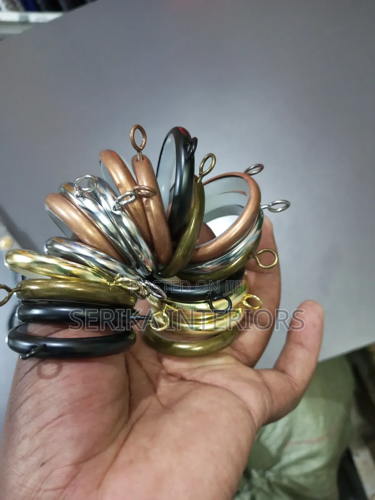 Curtain Rings Plastic Coated Curtain Rings Environmental Friendly