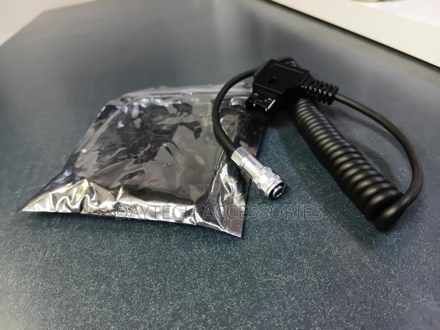 Kondor Blue Coiled D-Tap to 2-Pin Power Cable for BMPCC / – Black