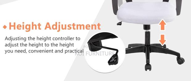 Office Chairs; Ergonomic Adjustable Mesh Fabric Office Chairs - thumbnail 2