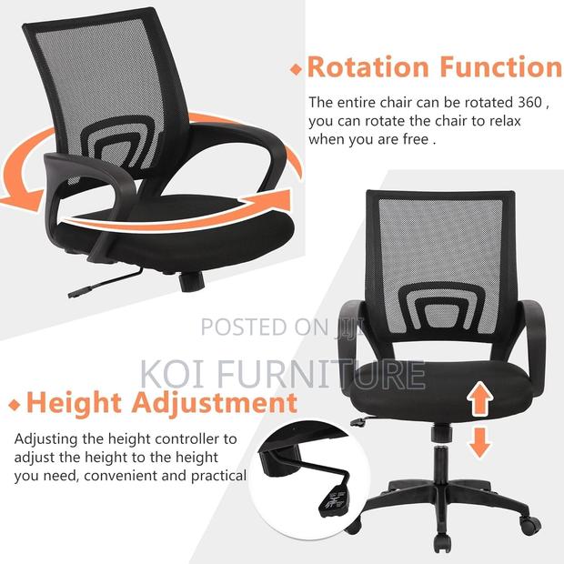 Office Chairs; Ergonomic Adjustable Mesh Fabric Office Chairs - thumbnail 11