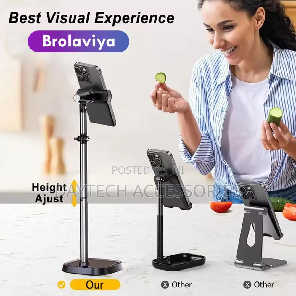 The Porodo Multi-Angle Desktop Phone Stand (Model D-Lfst052-Bk)