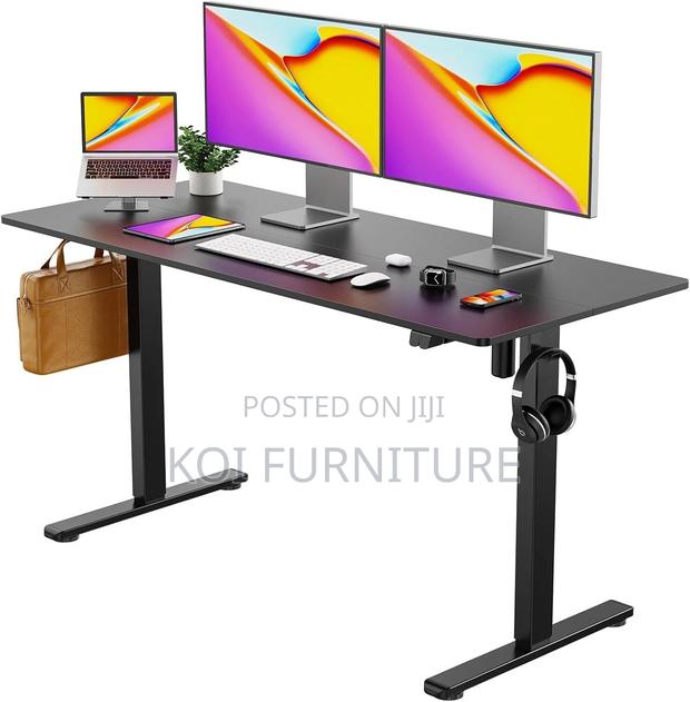 Office Desk; 1.2m Modern Height Home Office Standing Electric Desk - thumbnail 6