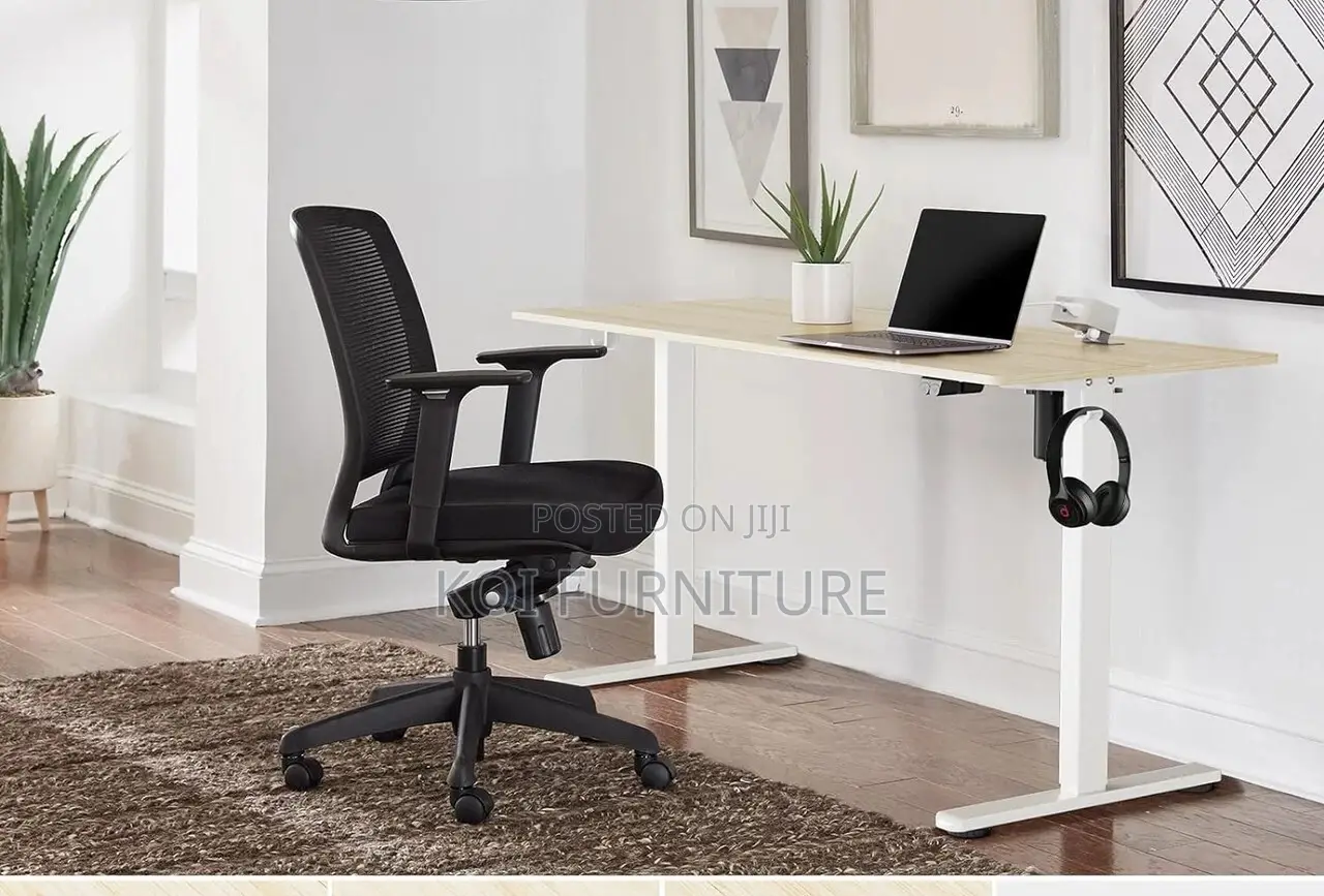 Office Desk; 1.2m Modern Height Home Office Standing Electric Desk