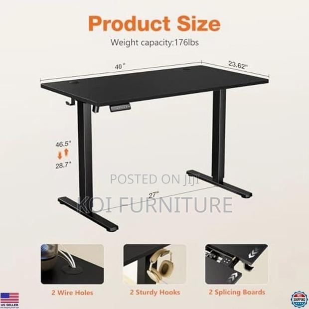 Office Table; 1800mm Adjustable Height Electric Standing Desk - thumbnail 2