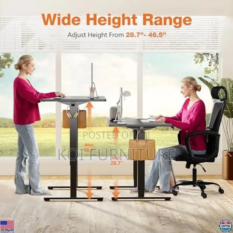 Office Table; 1800mm Adjustable Height Electric Standing Desk