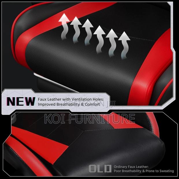 Office Chairs; Ergonomic Gaming Chair With Massage Lumbar Support - thumbnail 10