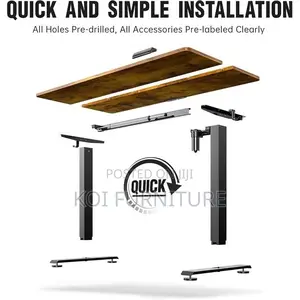 Office Desk; 1.6 Meters Adjustable Height Ergonomic Table
