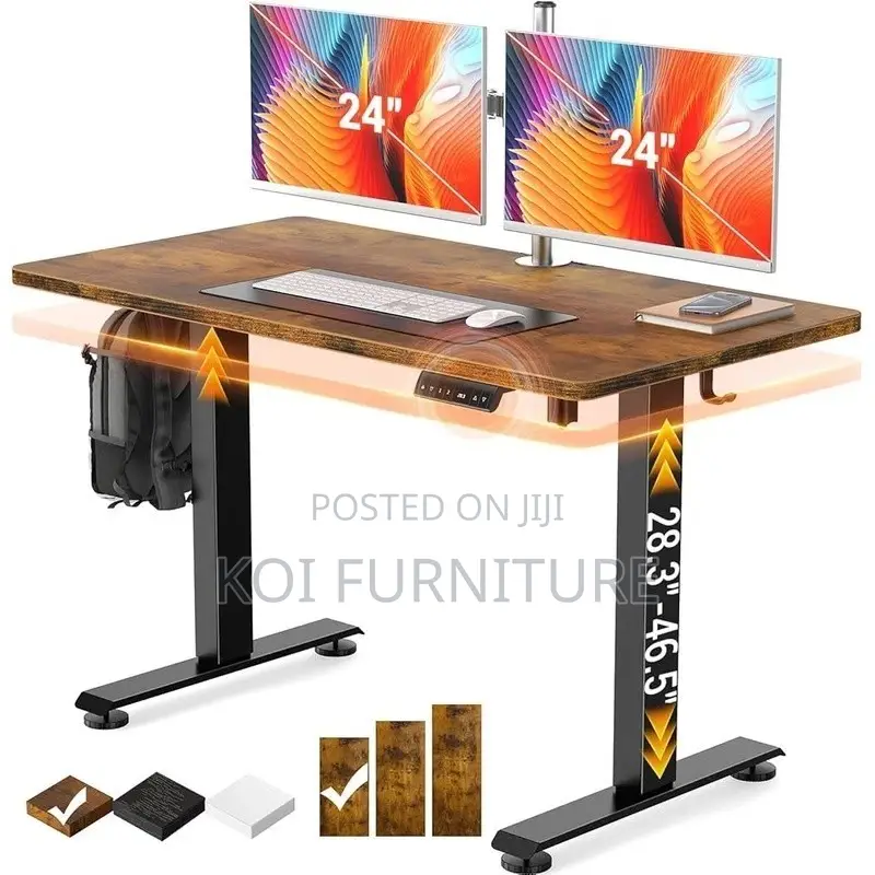 Office Desk; 1.6 Meters Adjustable Height Ergonomic Table