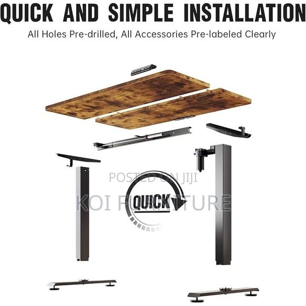 Office Desk; 1.6 Meters Adjustable Height Ergonomic Table - thumbnail 4