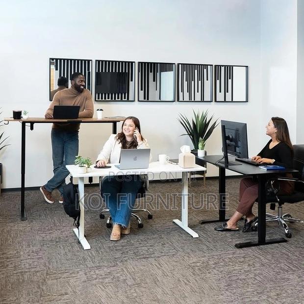 Office Desk; 1.6 Meters Adjustable Height Ergonomic Table - thumbnail 9