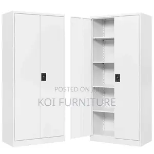 Office Cabinet; Metal Cabinet With 4 Adjustable Shelves