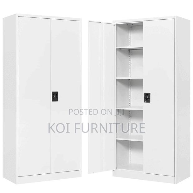 Office Cabinet; Metal Cabinet With 4 Adjustable Shelves - thumbnail 2