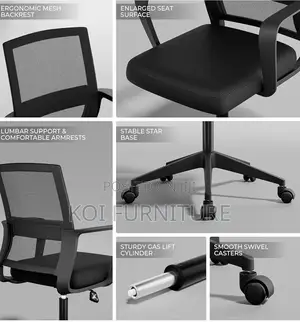Office Chairs; Mesh Office Chair With Upholstery Executive