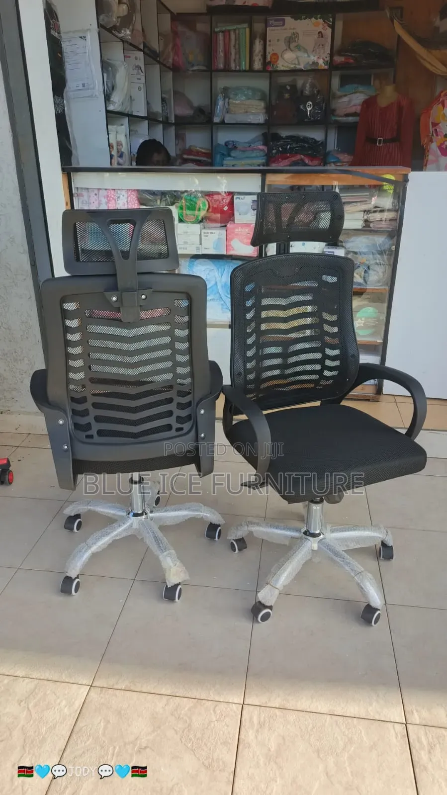 High Back Mesh Headrest Chair