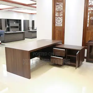 Office Desk; 1600mm Executive Office Desk With L Shaped Return