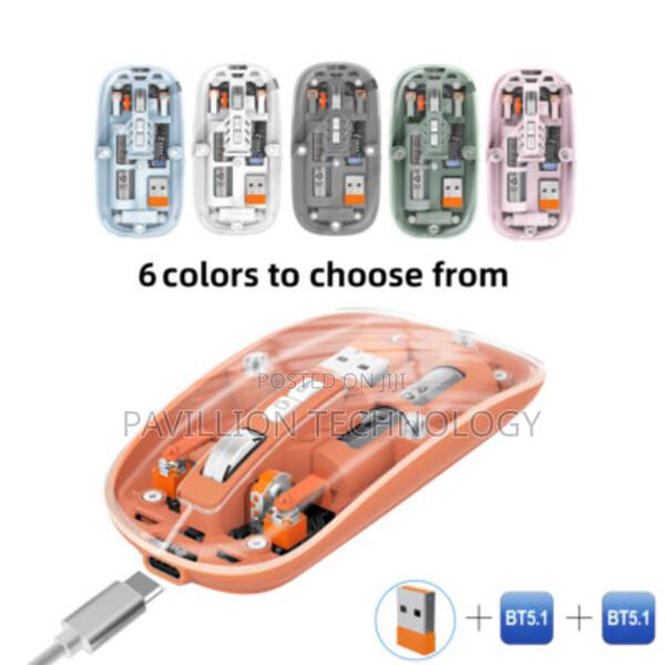 Wireless Transparent Rechageable Mouse With Bluetooth - thumbnail 5